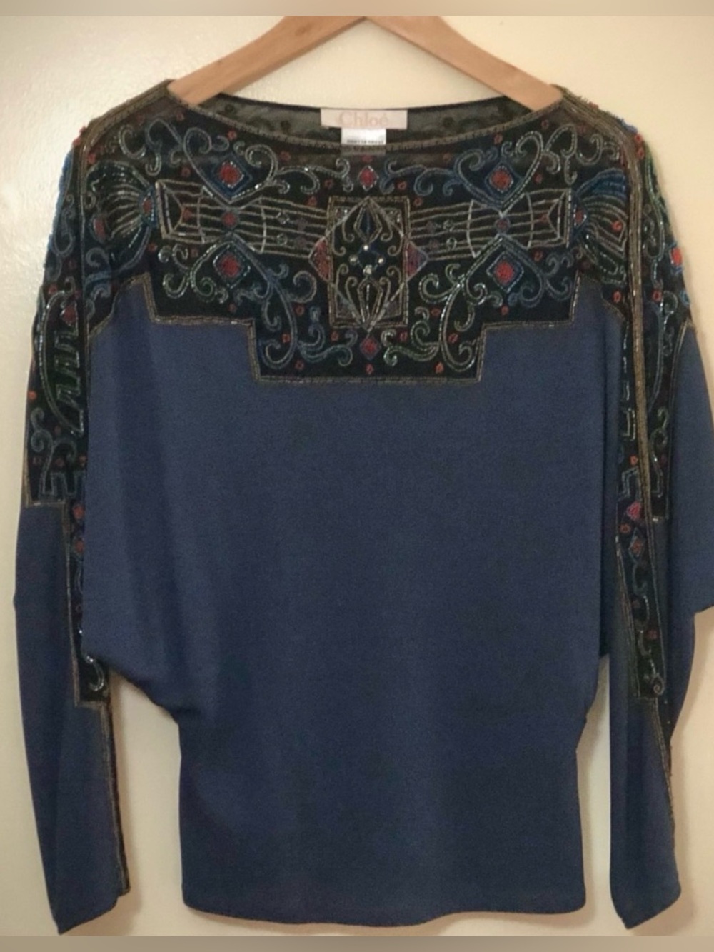 Chloé Stella McCartney Veronique Beaded Blouse (Fall 2000 Runway) - Picture 2 of 6